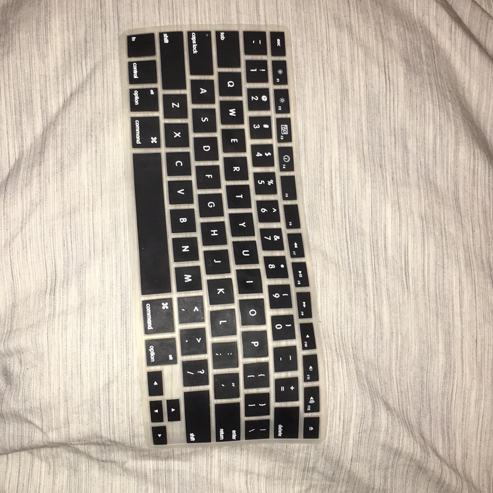 MacBook keyboard plastic covering